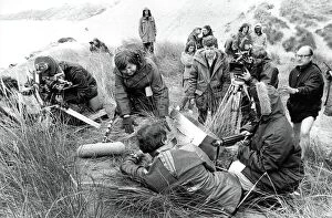 Core202 Gallery: Actor Paul Darrow filming of cult series Blakes 7 on a Northumberland coast in 1979