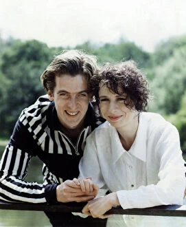 Images Dated 22nd June 1991: Actor Peter Capaldi and his actress girlfriend Elaine Collins