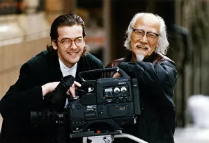 Images Dated 7th March 1994: Actor Peter Capaldi with japanese veteran film maker Suzuki Seijun at Glasgow'