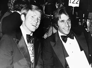 Actor Ron Howard with fellow actor Henry Winkler from the US TV series " Actor Ron Howard with fellow actor Henry Winkler from the US TV series "