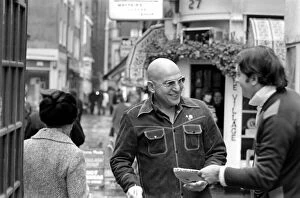 Images Dated 17th February 1975: Actor: Telly Savalas (Kojack the Brooklyn cop on T.V.) is in London for a few days to