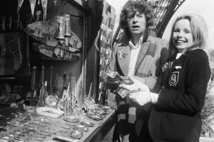 Actor Tom Baker - the 4th Doctor Who, pictured with fellow Time Lord Romana played by Actor Tom Baker - the 4th Doctor Who, pictured with fellow Time Lord Romana played by