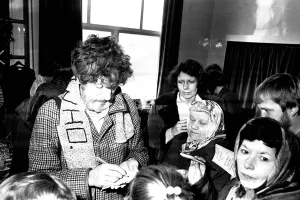 Actor Tom Baker opening the Christmas Fair at Christ Church in North Shields on 27th Actor Tom Baker opening the Christmas Fair at Christ Church in North Shields on 27th