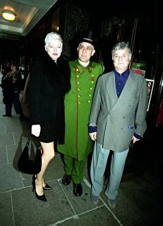 Images Dated 19th November 1998: Actor Tony Curtis with his new wife Jill November 1998 in London on their honeymoon