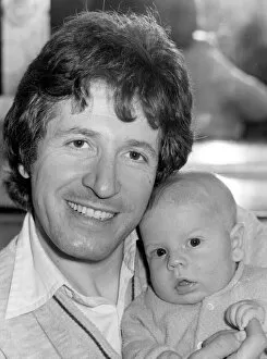 Actor and writer George Layton with his son Daniel. 1st May 1980