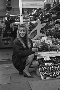 Images Dated 7th December 1988: Actress Carol Royle seen here at Modern Floral Services, 376 Cheriton Road, Folkestone