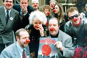 Images Dated 12th March 1993: Actress Jean Boht and actor Gorden Kaye doing their bit for Comic Relief in 1993