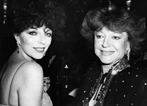 Images Dated 10th January 1979: Actress Joan Collins meets Regine at the opening of the new London Club