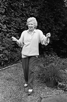 Images Dated 27th August 1987: Actress June Whitfield pictured at home. 27th August 1987