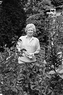 Images Dated 27th August 1987: Actress June Whitfield pictured at home. 27th August 1987