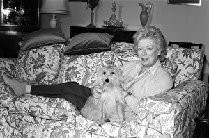 Images Dated 27th August 1987: Actress June Whitfield pictured at home. 27th August 1987