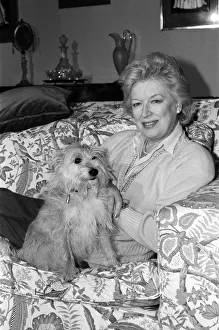 Images Dated 27th August 1987: Actress June Whitfield pictured at home. 27th August 1987