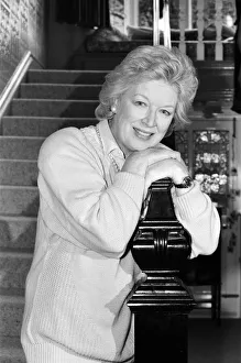 Images Dated 27th August 1987: Actress June Whitfield pictured at home. 27th August 1987