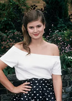 Actress Sophie Aldred who plays Ace, the assistant of Doctor Who in the television series Actress Sophie Aldred who plays Ace, the assistant of Doctor Who in the television series