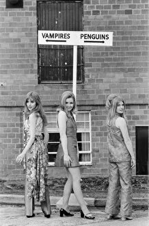 Images Dated 12th March 1970: Three of the actresses in the Hammer horror production 'The Vampire Lovers'