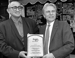 Images Dated 30th October 1990: Adam Faith singer and actor and Lionel Bart