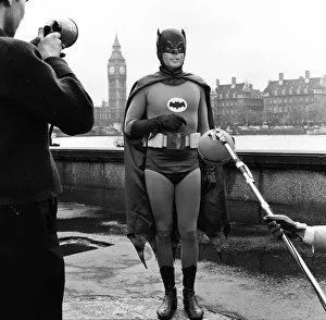 Adam West as Batman helps out with road safety campaign in London which is being Adam West as Batman helps out with road safety campaign in London which is being