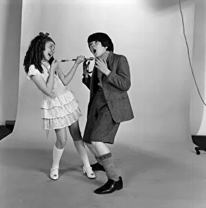 Images Dated 8th June 1977: Adrian Dannatt as 'William'and Bonnie Langford as 'Violet Elizabeth'