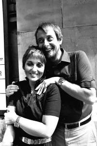 Images Dated 3rd August 1981: Adrienne Posta and Derek Fowlds at the Theatre Royal, Newcastle where they are appearing