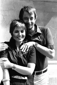 Images Dated 3rd August 1981: Adrienne Posta and Derek Fowlds at the Theatre Royal, Newcastle where they are appearing