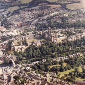 An Aerial photograph of Durham, County Durham, North East England An Aerial photograph of Durham, County Durham, North East England