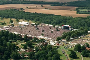 Aerial pictures from the Oasis concert held at Knebworth House. 10th August 1996 Aerial pictures from the Oasis concert held at Knebworth House. 10th August 1996