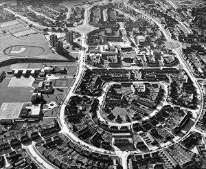 Aerial View of the Bilton Grange estate in Hull. 1st March 1973 Aerial View of the Bilton Grange estate in Hull. 1st March 1973