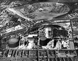 00614 Gallery: Aerial view of Garston Gas Works. Garston is a district of Liverpool, Merseyside