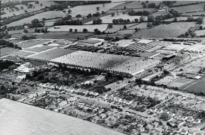 An aerial view of Jaguar's Browns Lane plant, Coventry 26th July 1988 An aerial view of Jaguar's Browns Lane plant, Coventry 26th July 1988