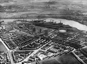 00611 Gallery: Aerial view showing the residential suburb of Walker in Newcastle upon Tyne