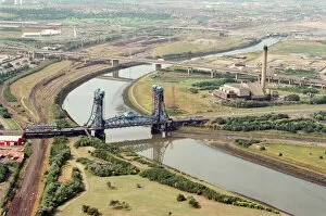 Images Dated 28th July 1995: Aerial view of Teesside, Tees Newport Lift Bridge. 28th July 1995