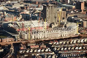 Images Dated 9th February 1999: Aerial views of the Millennium Stadium under construction. 9th February 1999
