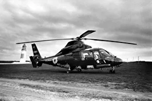 Images Dated 28th March 1985: An Aerospatiale Dauphin II (Eurocopter Dauphin) helicopter pictured near the Souter
