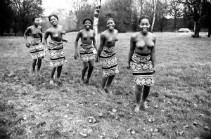 African Dancing: Ghanan Dancers. Girls performing their dance this morning African Dancing: Ghanan Dancers. Girls performing their dance this morning