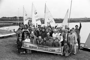 Ahoy There! These intrepid sailors get ready to take to the water for a sponsored sail Ahoy There! These intrepid sailors get ready to take to the water for a sponsored sail