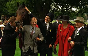 Aidan O Brien Trainer with jockey Christy Roche and Harbour Master who won the Coventry Aidan O Brien Trainer with jockey Christy Roche and Harbour Master who won the Coventry