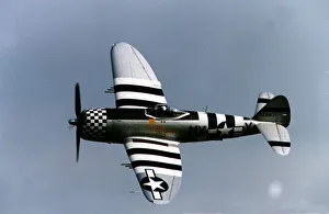 Air Aircraft Republic P47 Thunderbolt USAF fighter plane of WW2 WW2 displaying at an Air Aircraft Republic P47 Thunderbolt USAF fighter plane of WW2 WW2 displaying at an