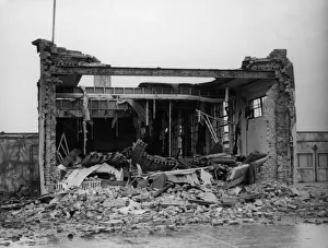 Air raid damage in Bridlington following a raid on the town 16th November 1940 Air raid damage in Bridlington following a raid on the town 16th November 1940