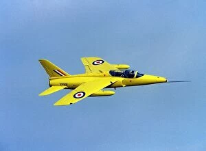 Images Dated 31st August 1993: Aircraft Hawker Siddeley Gnat trainer August 1993, flying at the Wroughton