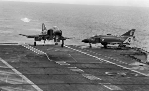 Aircraft HMS Ark Royal Fleet Air Arm Aug 1971 A McDonnell Douglas Phantom FG1 Aircraft HMS Ark Royal Fleet Air Arm Aug 1971 A McDonnell Douglas Phantom FG1
