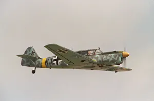 Aircraft Messershmitt ME108 August 1993 flying at the Wroughton Airshow Aircraft Messershmitt ME108 August 1993 flying at the Wroughton Airshow
