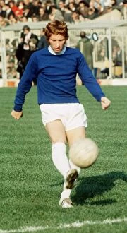 Alan Ball of Everton warming up before a league match circa August 1970