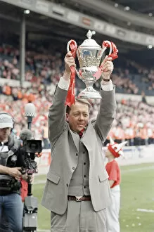 Images Dated 2nd June 1998: Alan Curbishley Charlton Athletic Manager May 1998 holding Division One Play Off Final