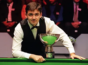 Alan McManus with the Regal Masters Trophy at Motherwell Civic Centre 1996 Alan McManus with the Regal Masters Trophy at Motherwell Civic Centre 1996