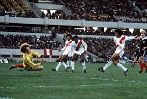 Alan Rough of Scotland Football World Cup 1978 Scotland 1 Peru 3