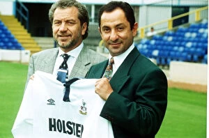 Images Dated 21st June 1993: Alan Sugar Chairman of Tottenham Hotspur with Manager Ossie Ardiles
