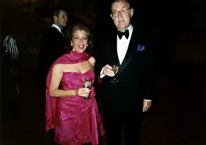 Images Dated 12th March 1993: Alan Whicker TV Presenter Whickers World with long-time girlfriend Valerie Kleeman