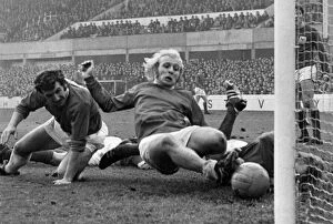 Alan Whittle of Everton Football Club in action against Nottingham Forest