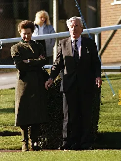 Images Dated 6th November 1990: Alastair Burnet Tv Newsreader and Journalist for ITN pictured with Princess Anne