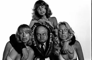 Albert Hansen gets together with models for gurning 1975 exercises which